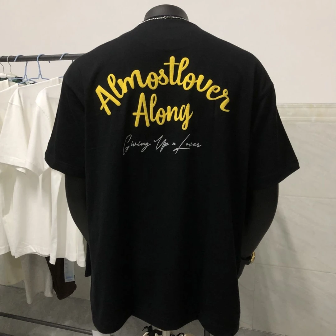 100%纯棉300克重磅男士休闲夏季新款美式衣短袖圆领T恤宽松印花