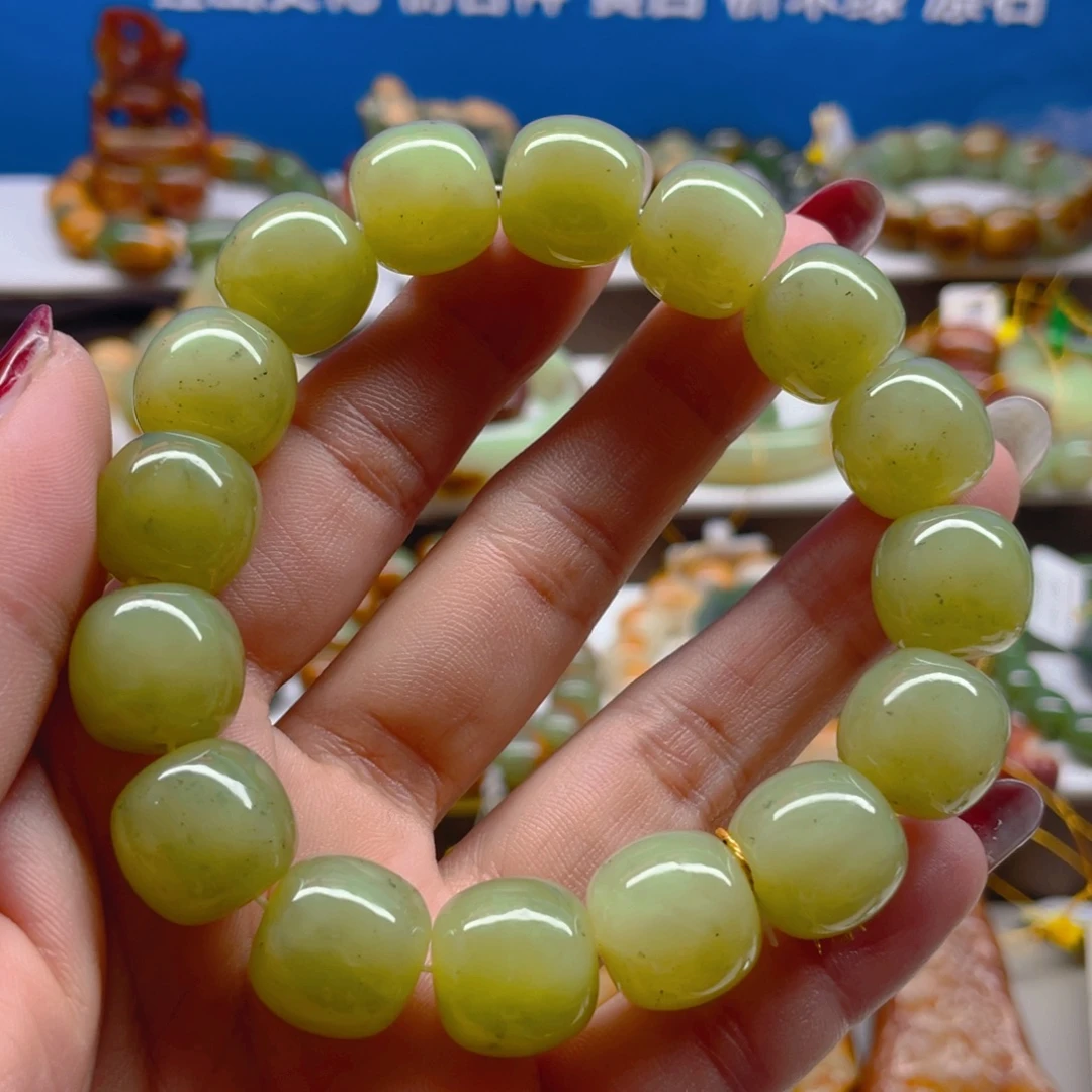 未镶嵌手串透闪石质玉