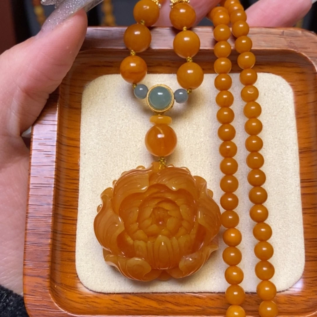 【闪购商品】蜜蜡颈饰未镶嵌项链