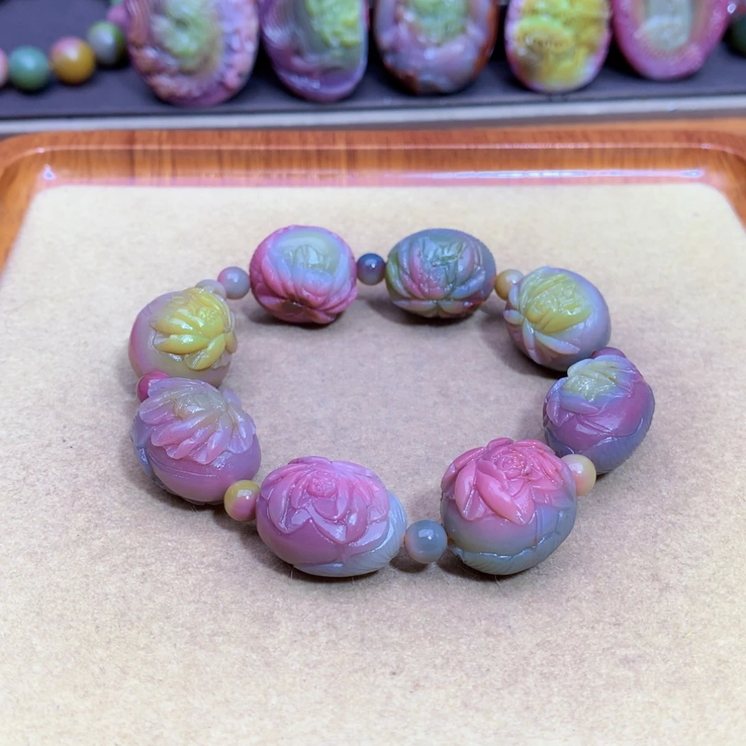 玛瑙未镶嵌手链盐源