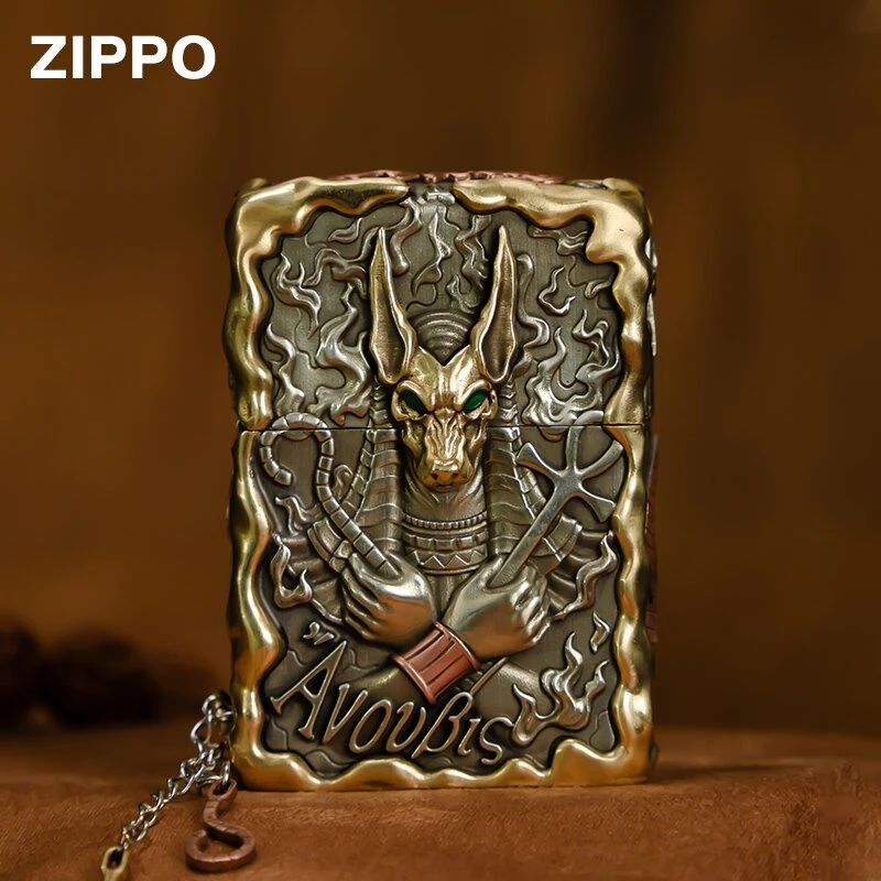 ZIPPO/之宝【阿努比斯】复古做旧 套壳重甲礼盒防风打火机DYX1H1F1