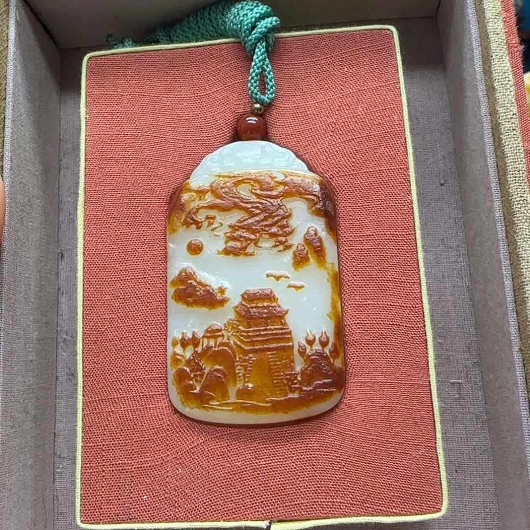 和田玉未镶嵌挂件