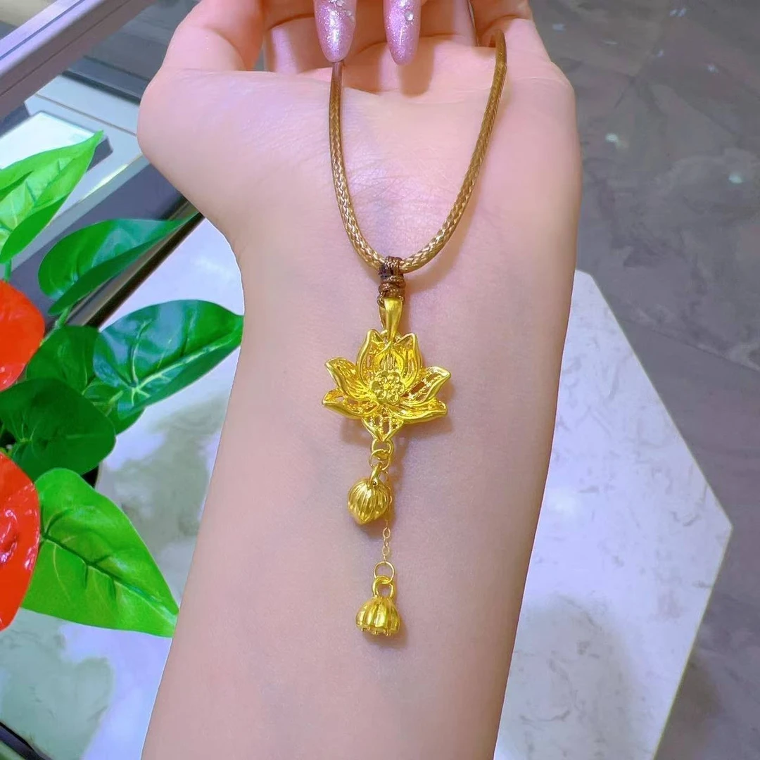 【思思专享】足金999投资金攒金 莲花（赠编绳编好发）（多退少补）