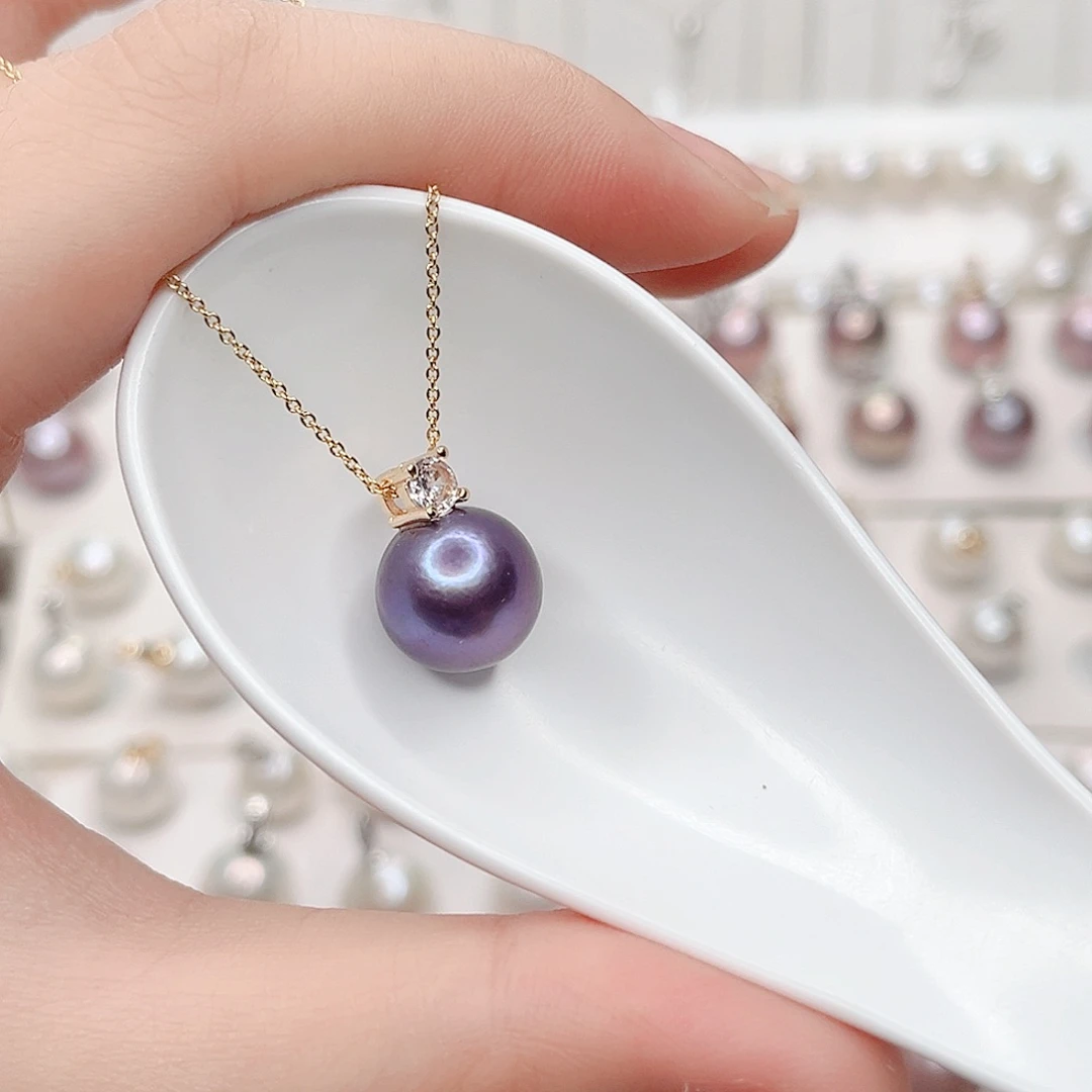 合金淡水珍珠吊坠(赠链)