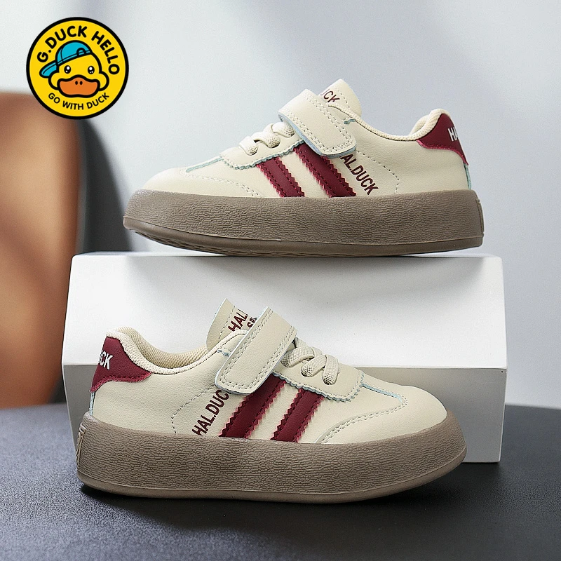 小黄鸭男童休闲运动板鞋2025春秋新款中大童女童百搭德训跑步潮鞋