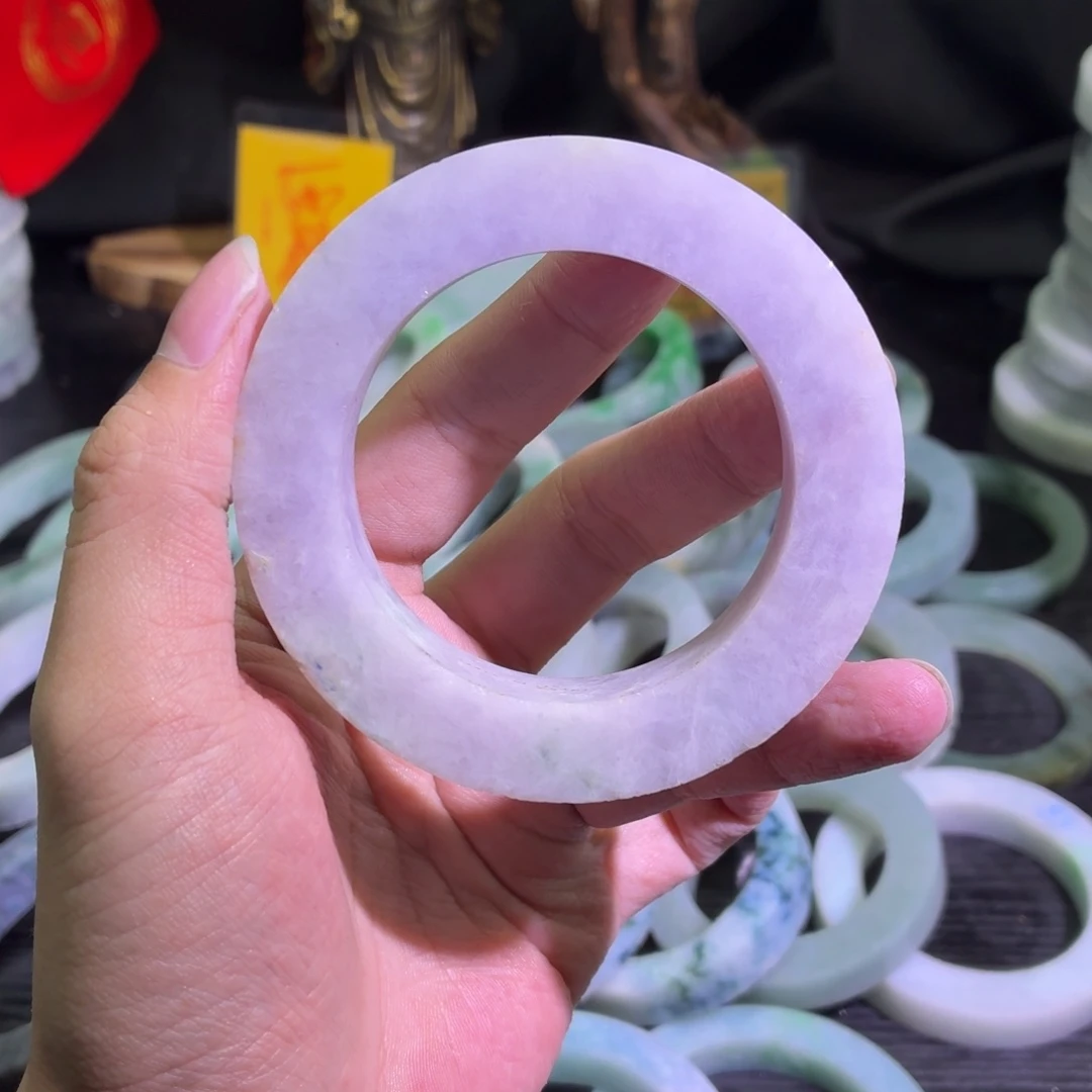 定制翡翠未镶嵌天然翡翠A货毛胚手镯定制