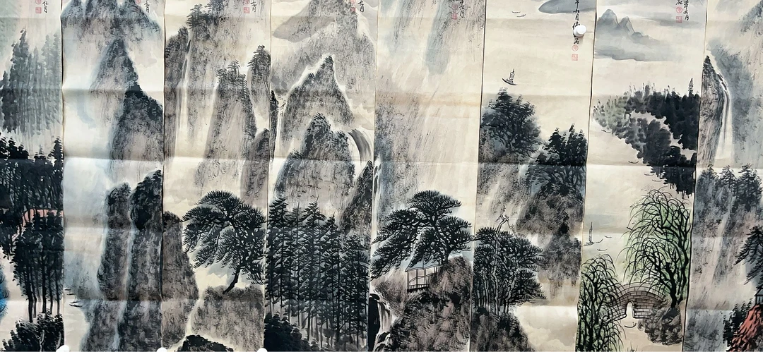 【星苒】精品十二条屏装饰画通用链接