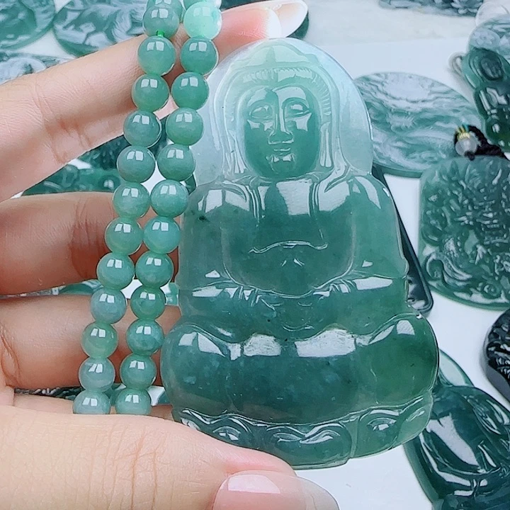 翡翠未镶嵌颈饰145799098766