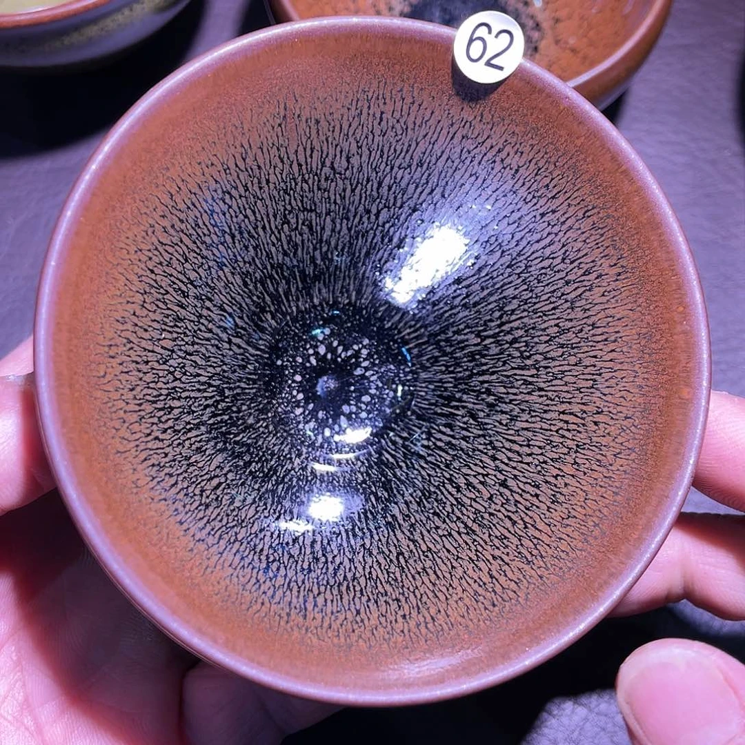 茶盏龙窑柴烧兔豪无足斗笠