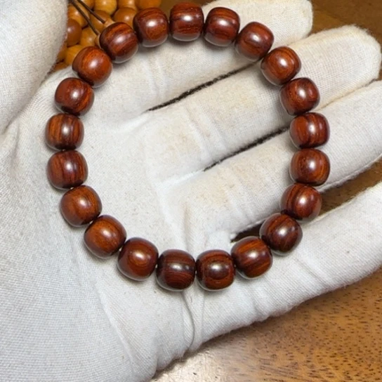 檀香紫檀（小叶紫檀）漂*浮全陈化老料把件串