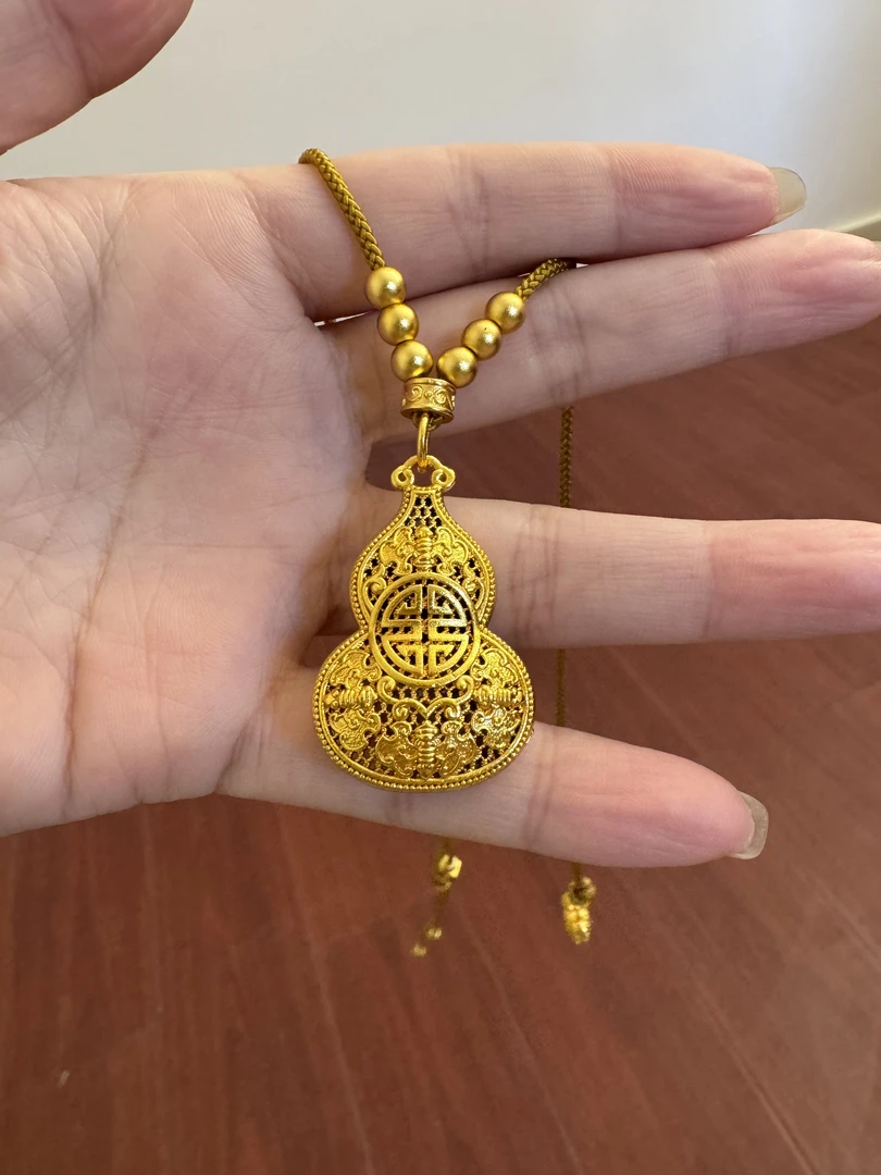合金吊坠 葫芦花丝工艺精工吊坠