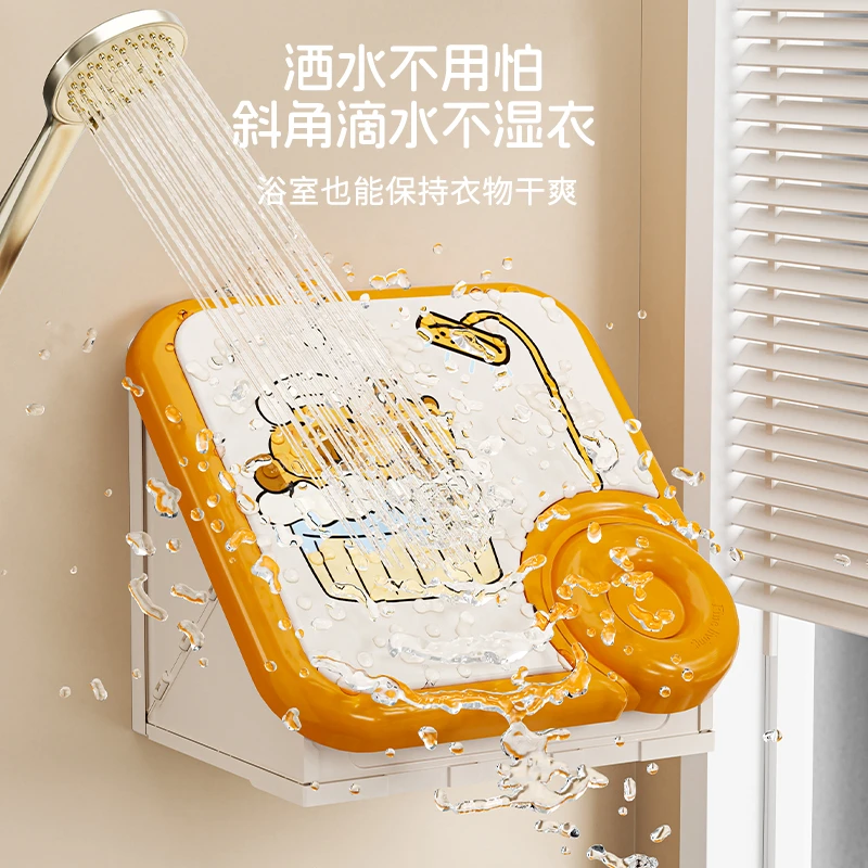 可折叠壁画收纳箱家用浴室防水储物箱卫生间洗澡放衣服置物架巴拉