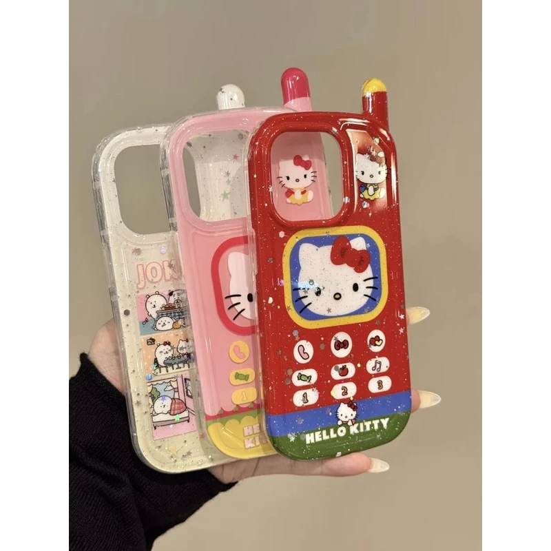 卡通可爱猫咪自嘲熊适用16ProMax手机壳苹果15/14新款iPhone13女