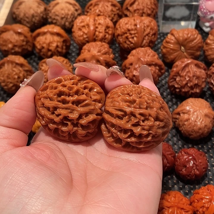 文玩核桃吊坠38招财鼠0802