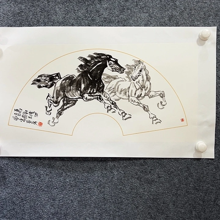 国画知鱼之乐纯手绘