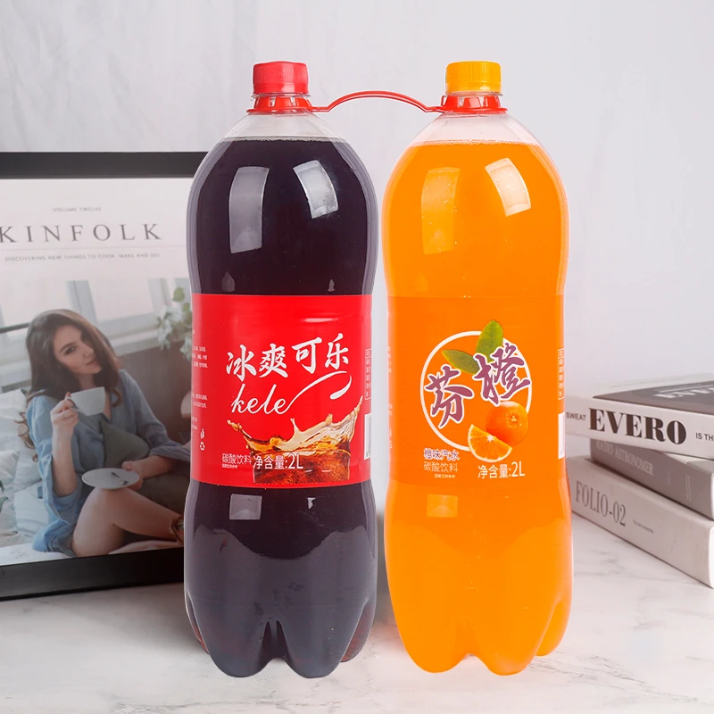 冰爽可乐芬橙雪柠檬混装大瓶整箱2L*2瓶婚宴会聚酒席批发碳酸饮料