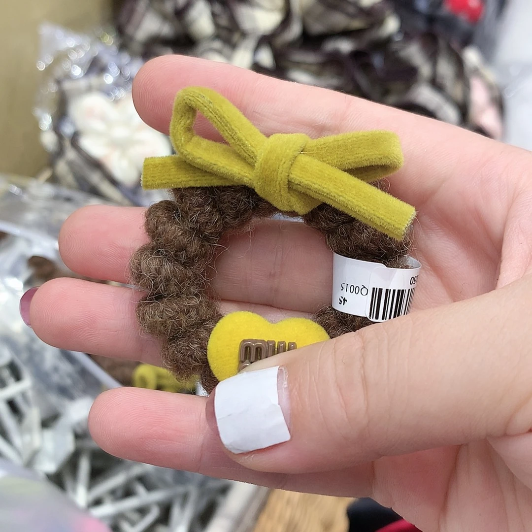 布艺非金属泡菜咖色电话绳
