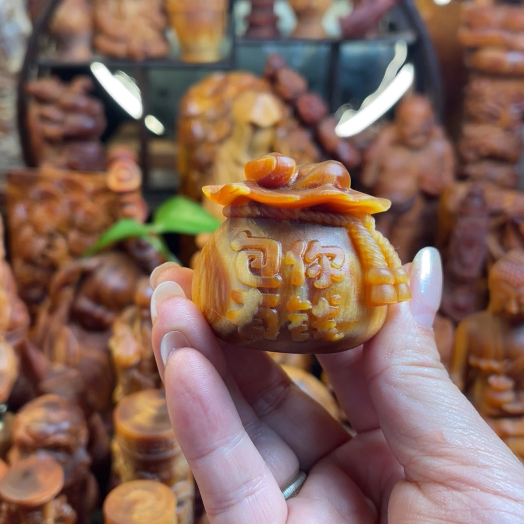 其他松木（琥珀木）微瑕钱袋