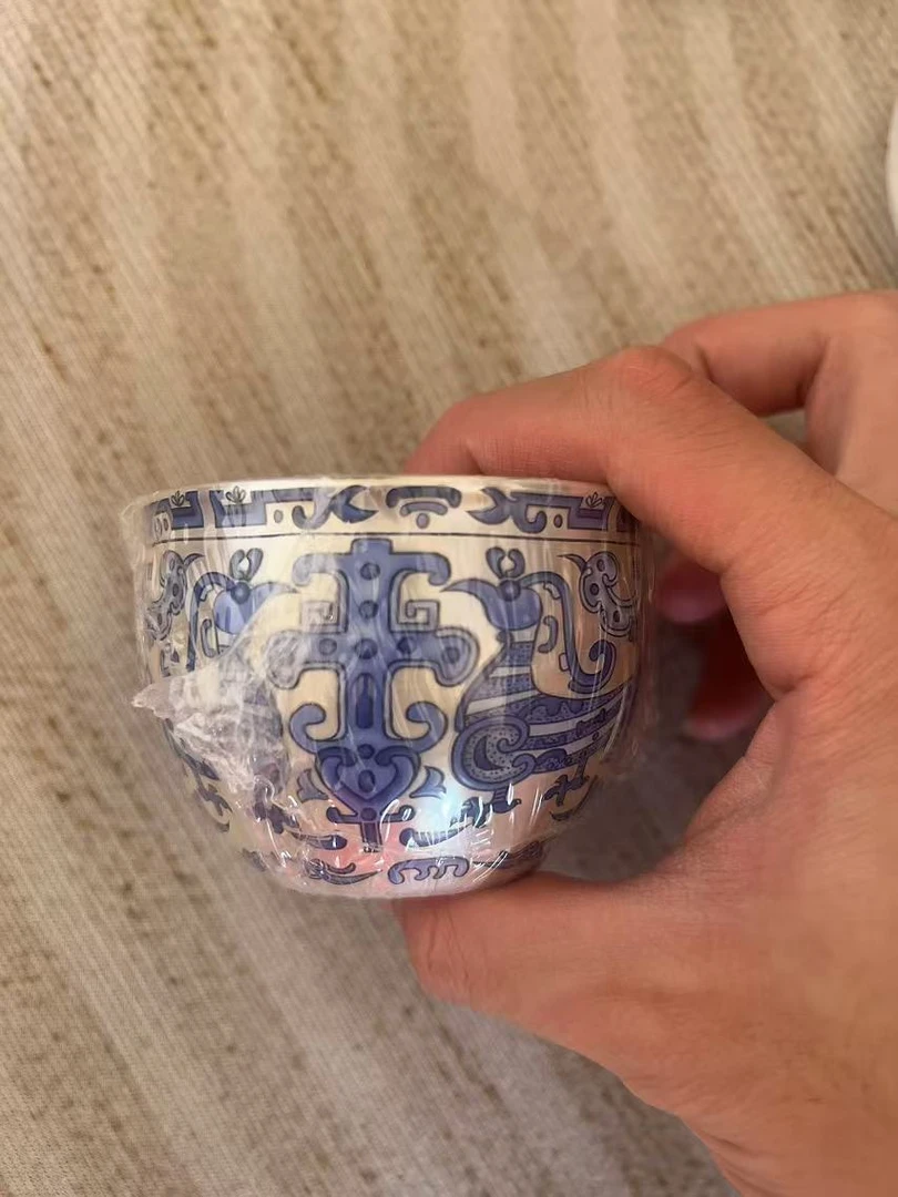 高端丝凤纹银主人杯大号4929