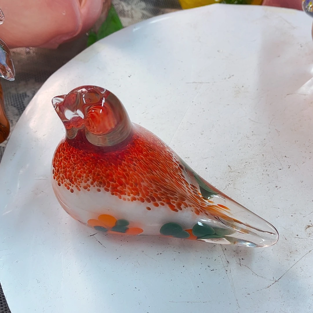 鸟家悦美居琉璃摆件