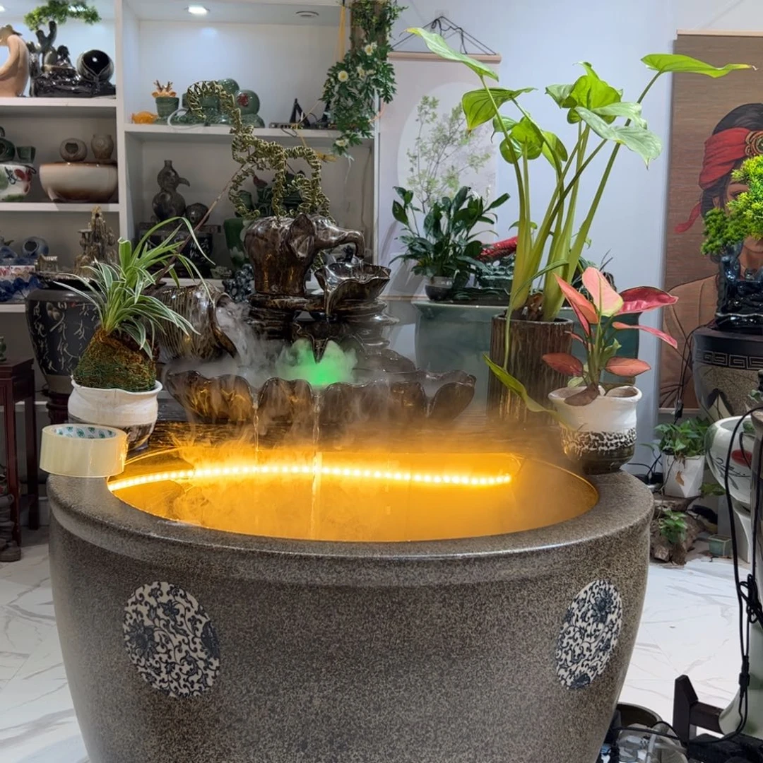 陶瓷景德镇陶瓷流水摆件
