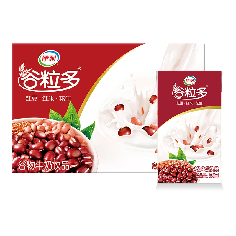【次日达】1月谷粒多红谷牛奶250ml*24盒装 整箱早餐必备营养奶