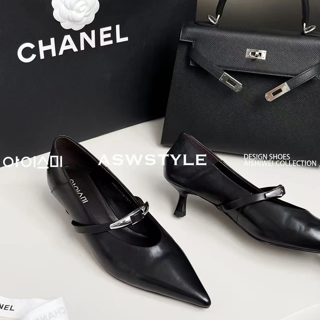 少琴家2025早秋新款时尚甜美百搭小单鞋1571