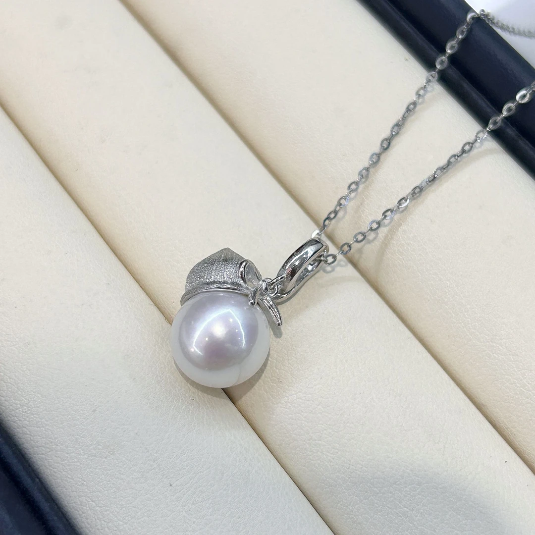 【罗伊伊推荐】淡水珍珠万能扣吊坠10-11mm S925银（赠银链）DD0155-1