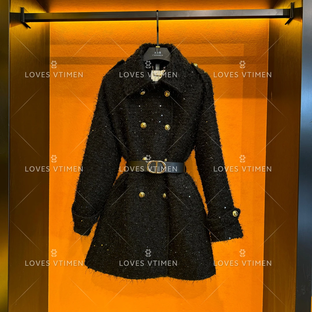 【宠粉价】羽绒白鸭绒羊毛时尚设计师轻奢显瘦收腰LOVES-A1498