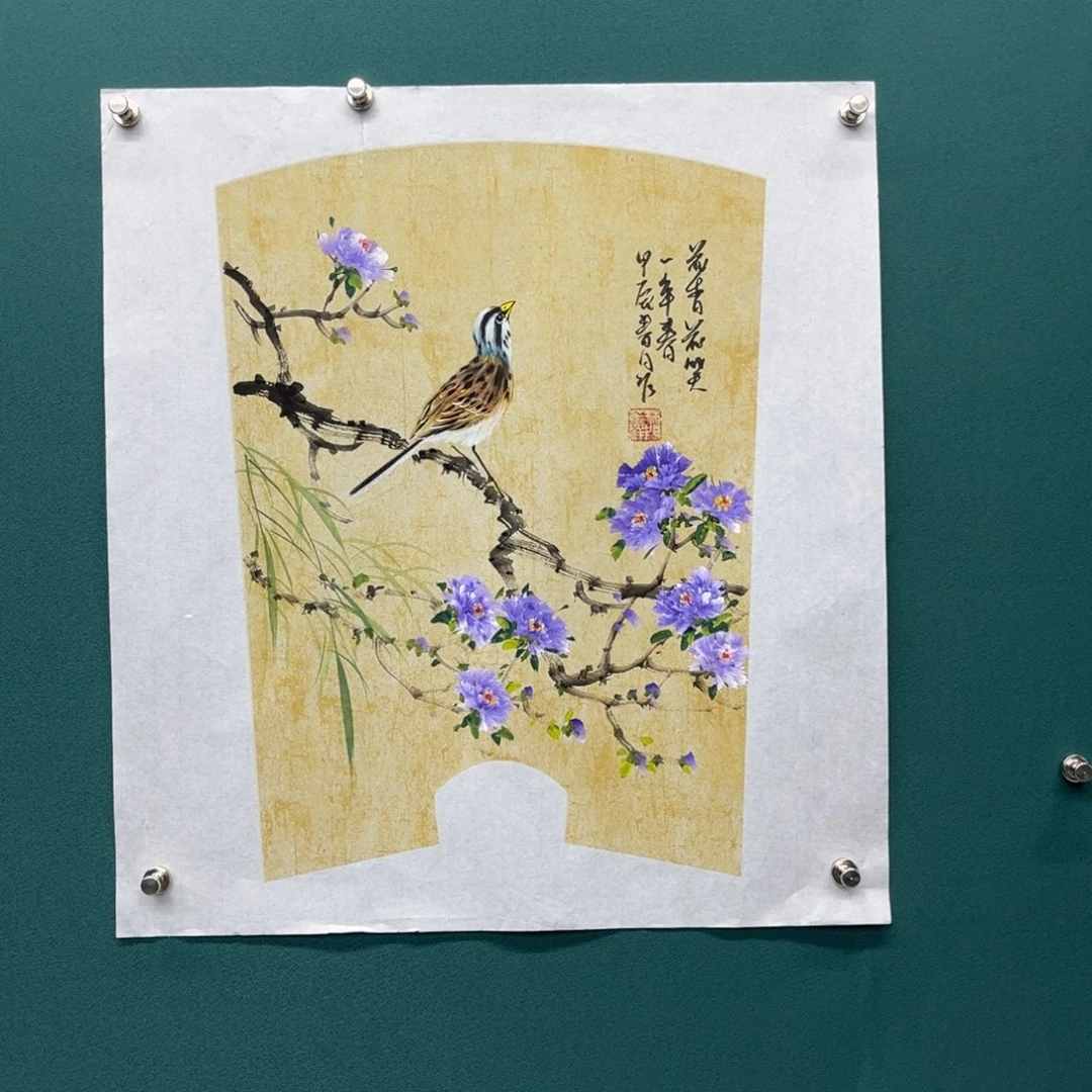 国画艺术家真人手绘