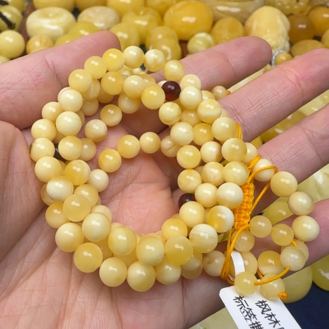 ღ****蜜蜡未镶嵌颈饰天然蜜蜡