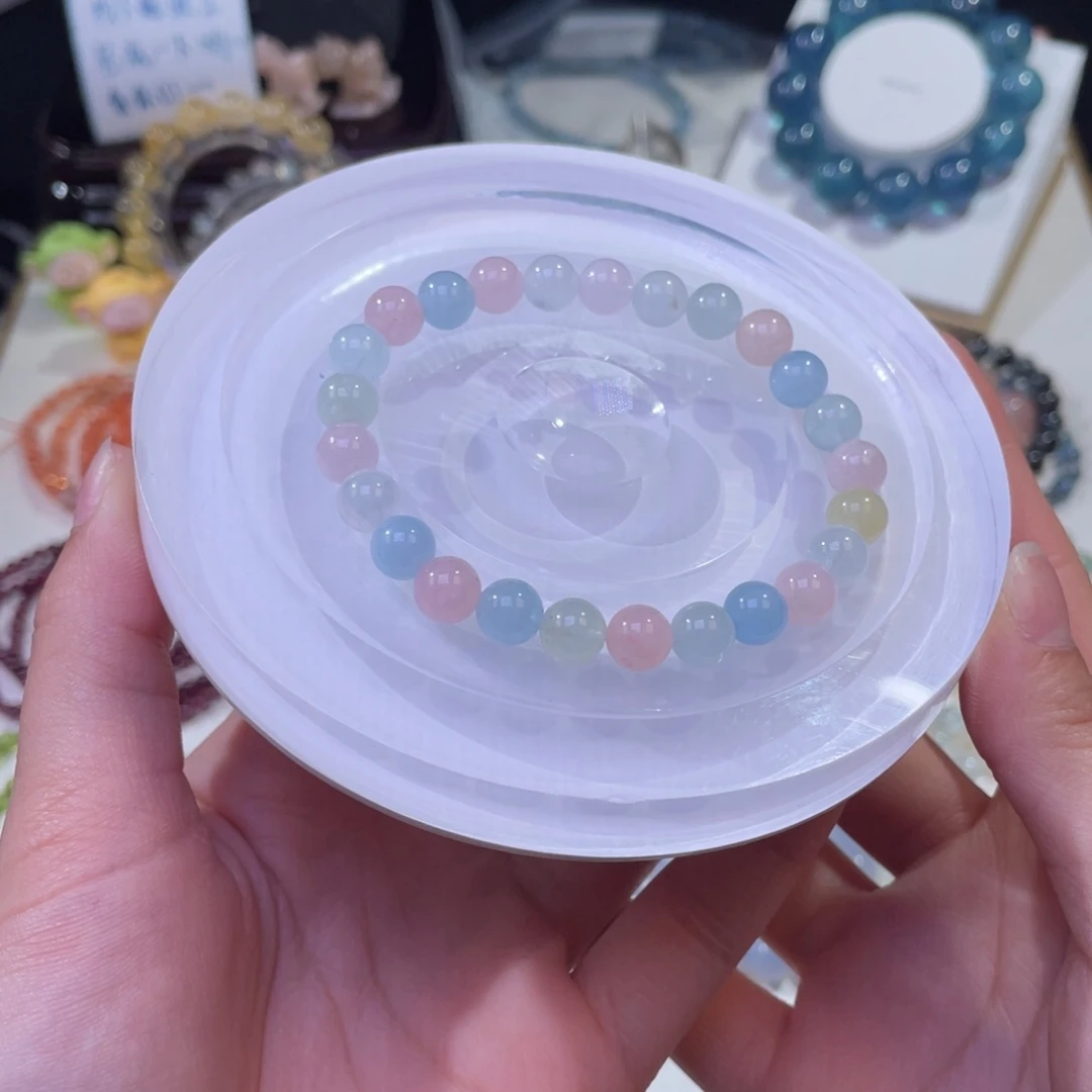 未镶嵌手链水晶马卡龙奶体彩摩根7+