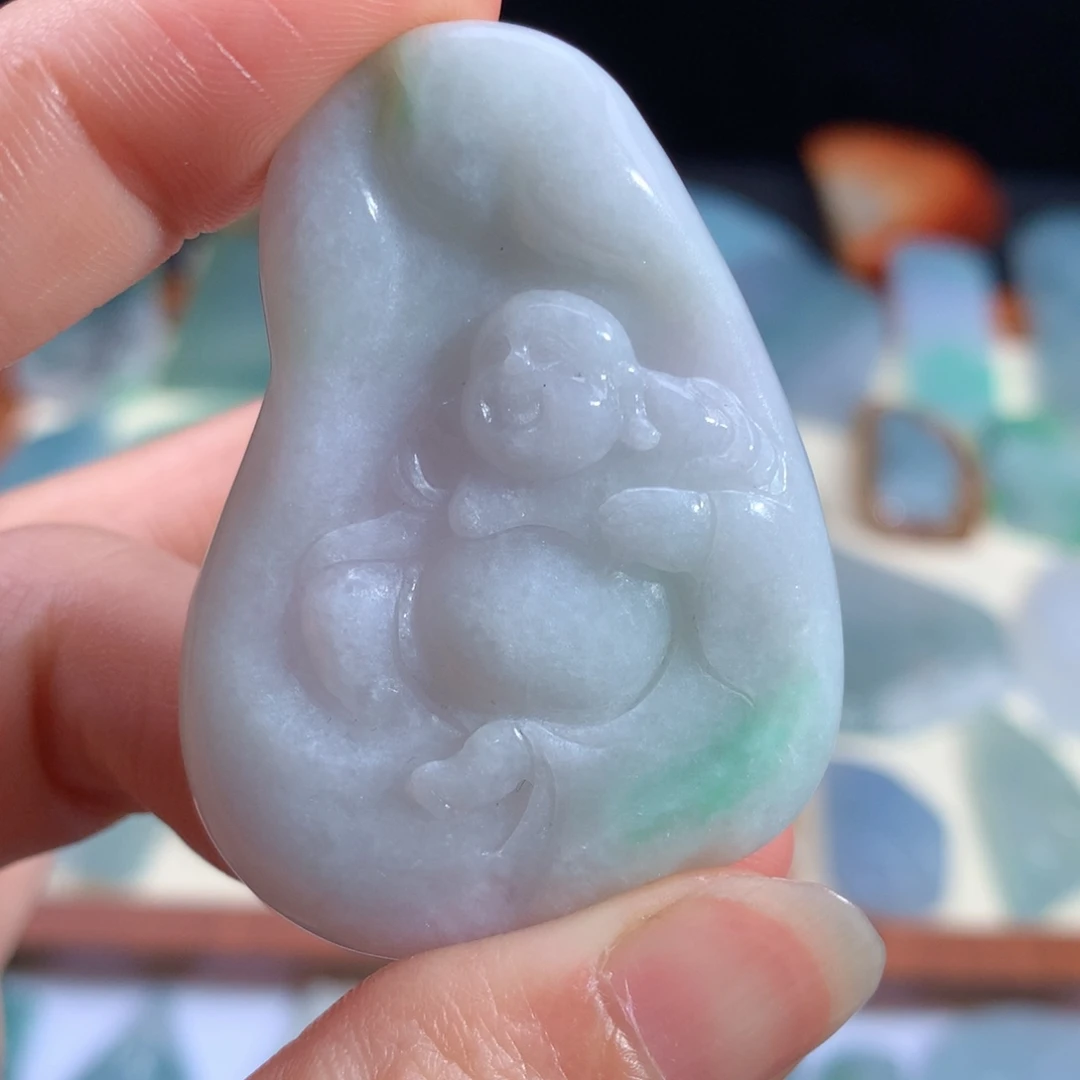 翡翠未镶嵌颈饰天然缅甸翡翠包邮