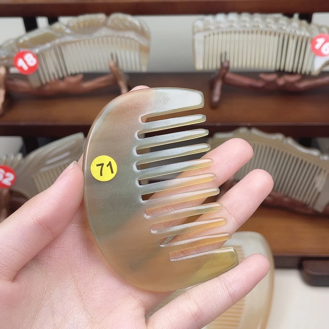 纯手工制作的牛角梳71我***巴