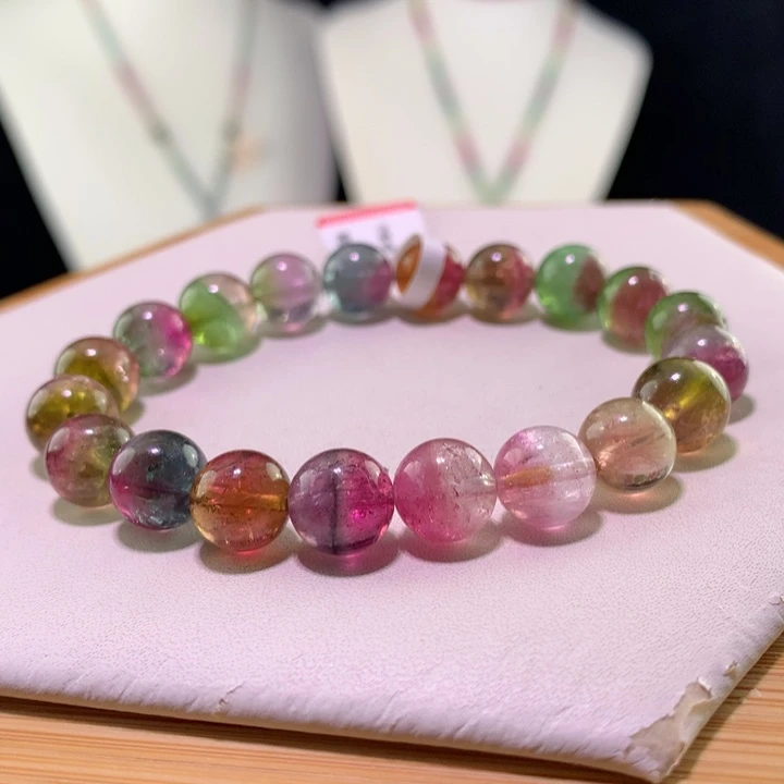 双色碧玺手链未镶嵌