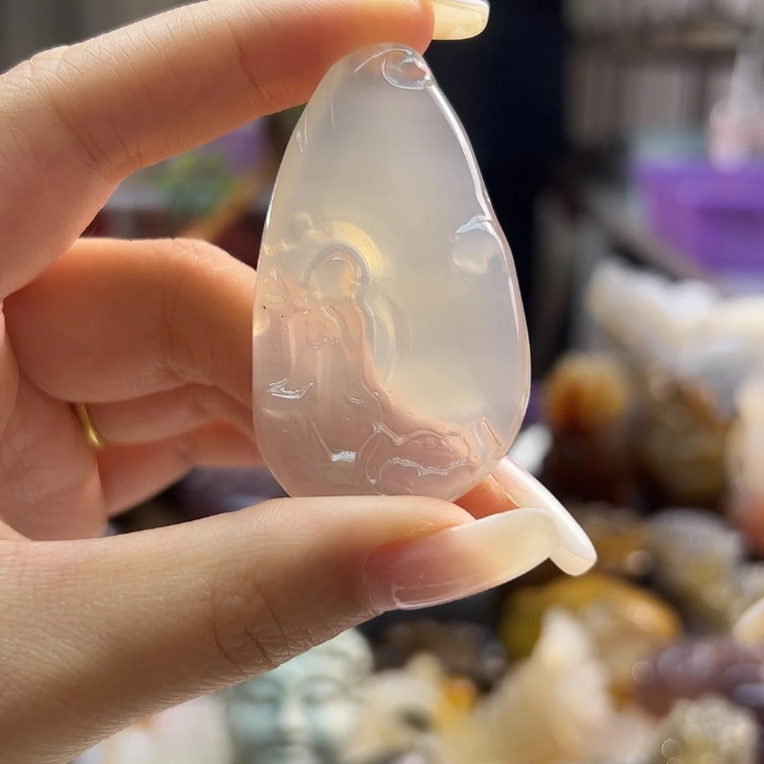 玛瑙/玉髓未镶嵌吊坠(不含链)