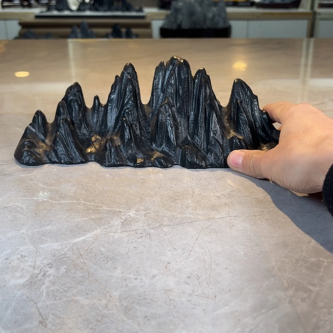 百***声石材灵璧石手工雕刻奇石摆件