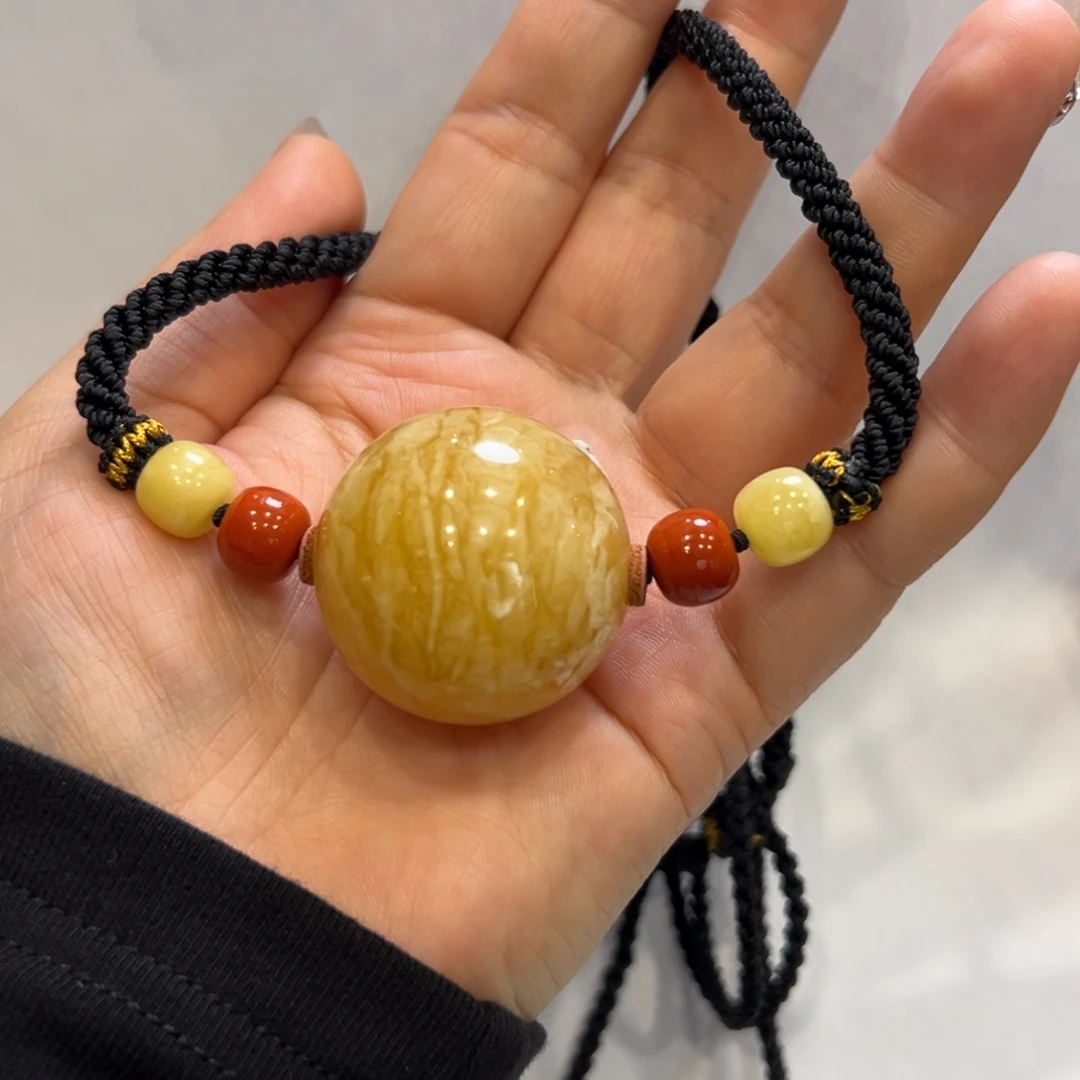 琥珀颈饰未镶嵌荣颈链