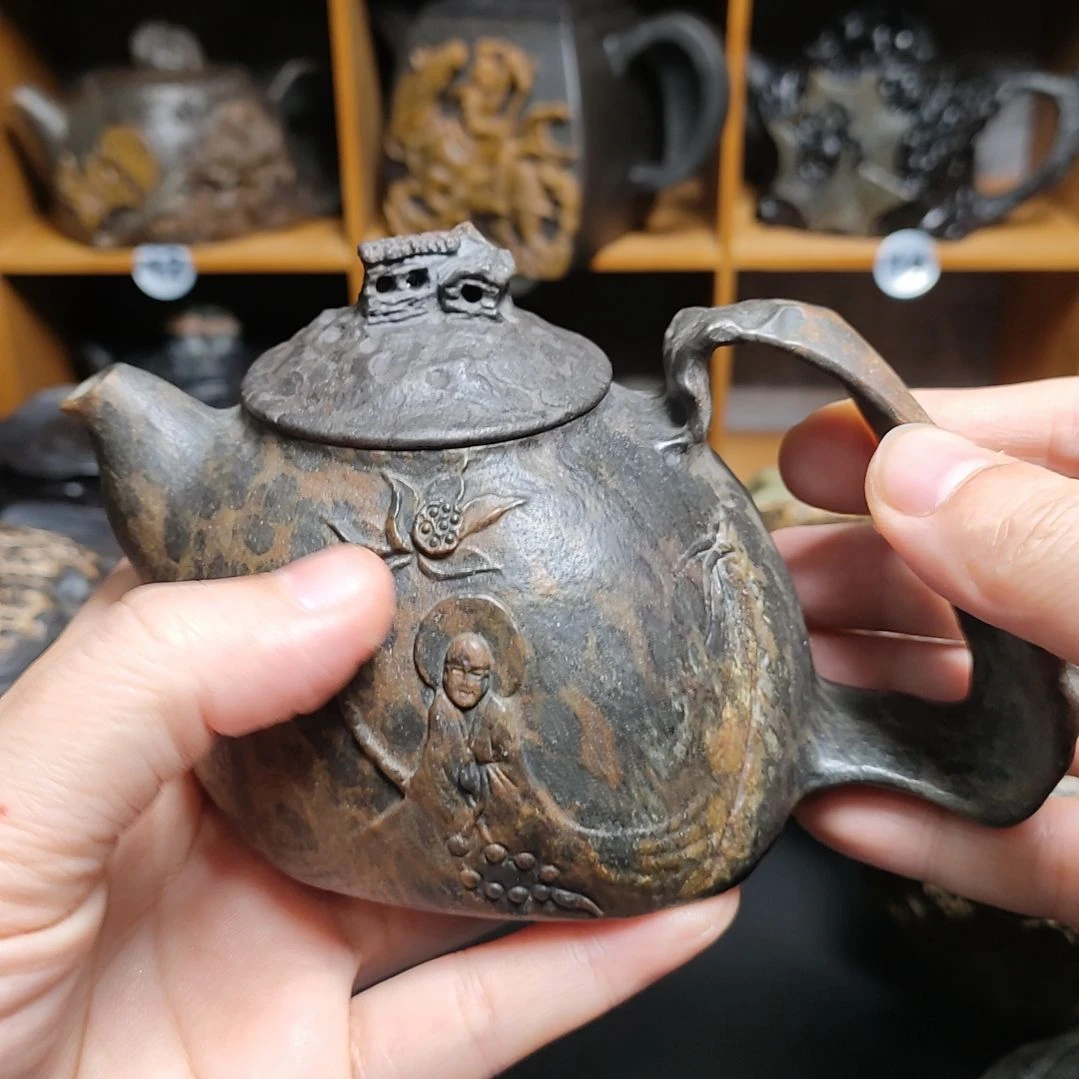 紫砂茶壶豪****1地藏王冰碛岩石壶