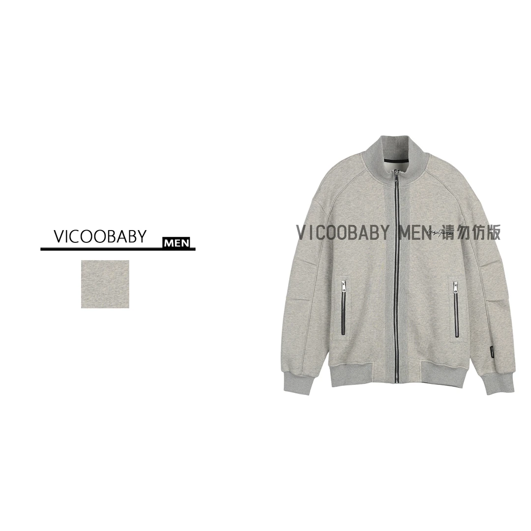 【073编号】2025年新款美式刺绣开衫卫衣立领夹克外套