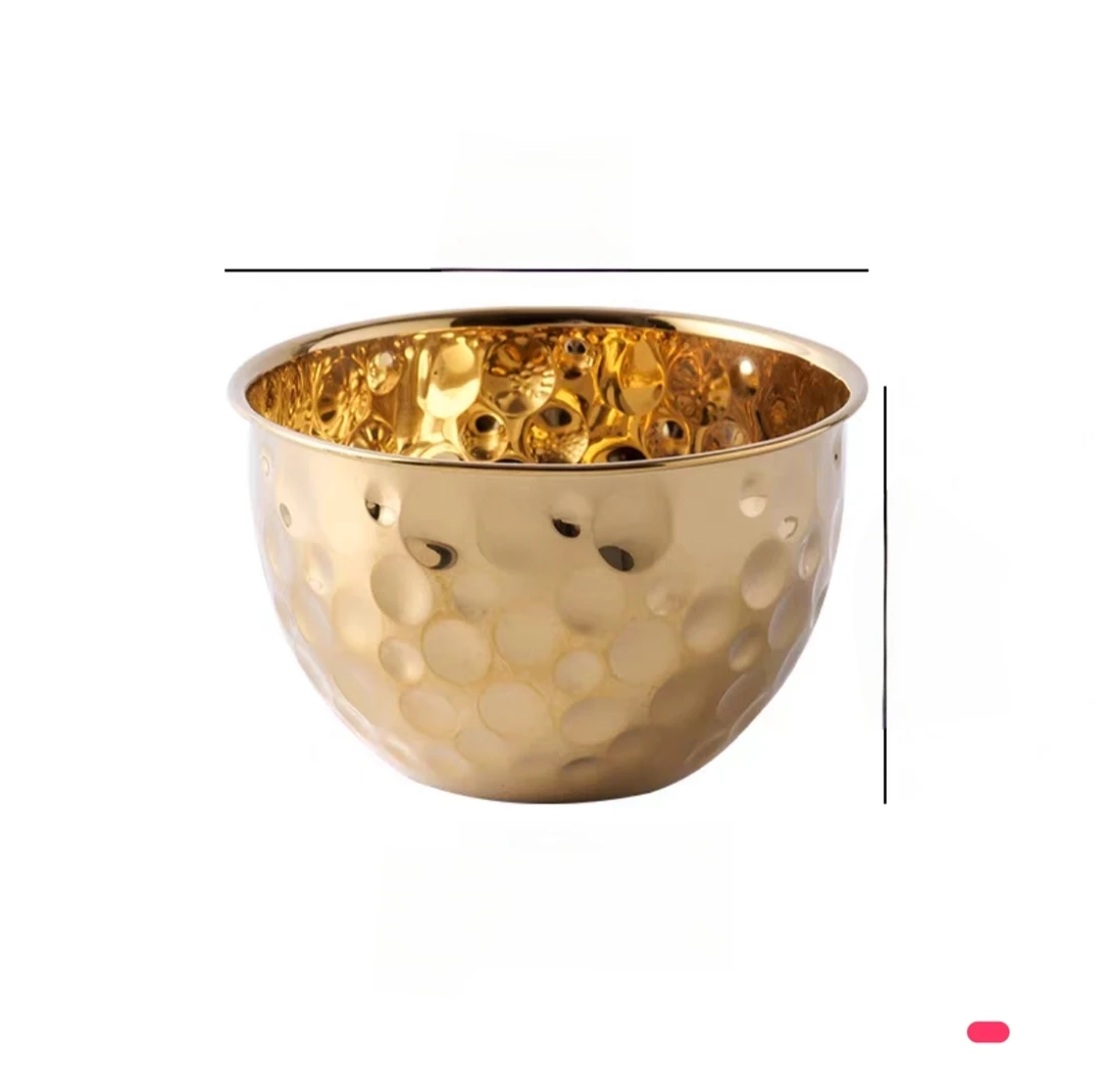 金色锤点碗13cm