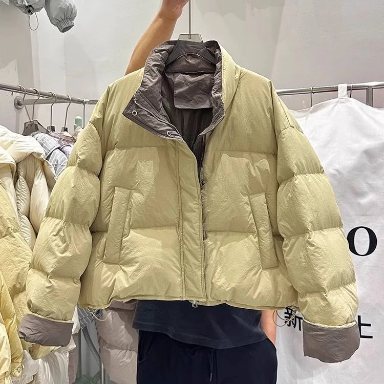 高级感短款立领棉服外套女2025冬季新款今年流行时尚保暖棉袄棉衣