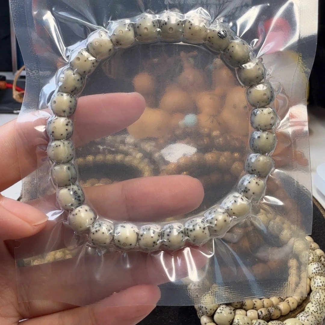 大***喵星月菩提手串石玉月留白8