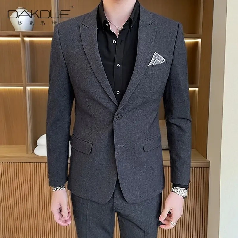 【春秋款西服套装】男士修身西装商务结婚礼服气质西服套装