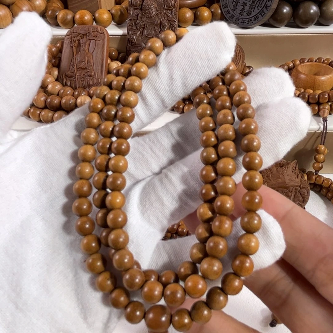 檀香木其他老山檀香0.6顺纹108颗