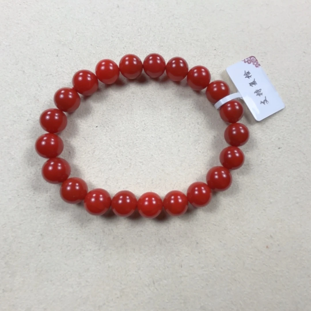 未镶嵌锦红9➕手串南红玛瑙