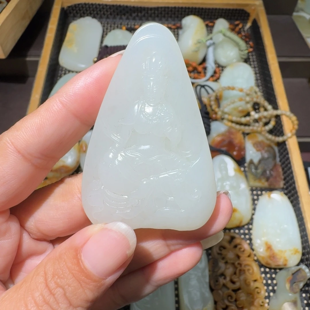 和田玉未镶嵌吊坠(不含链)