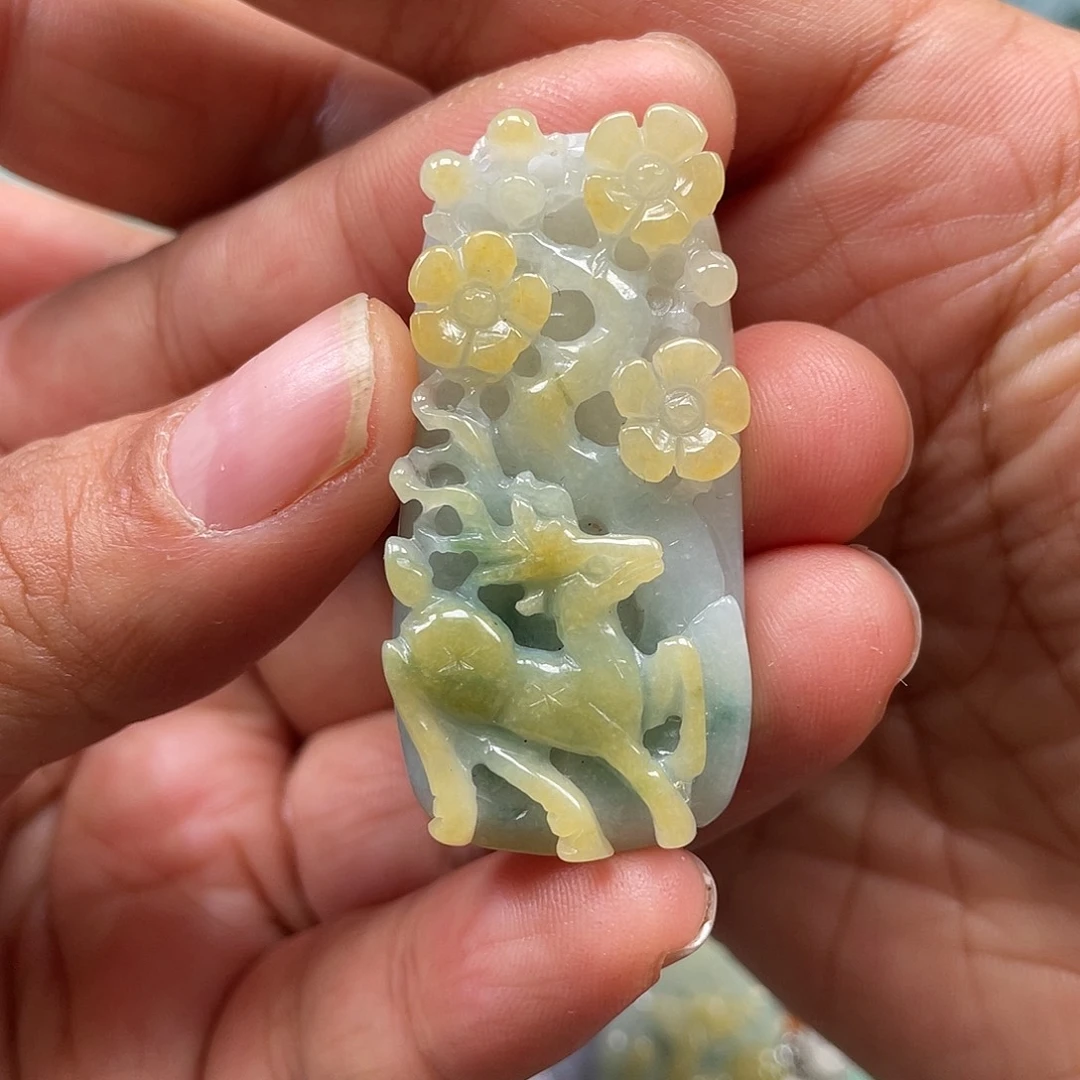 颈饰未镶嵌翡翠翡玉缘翡翠