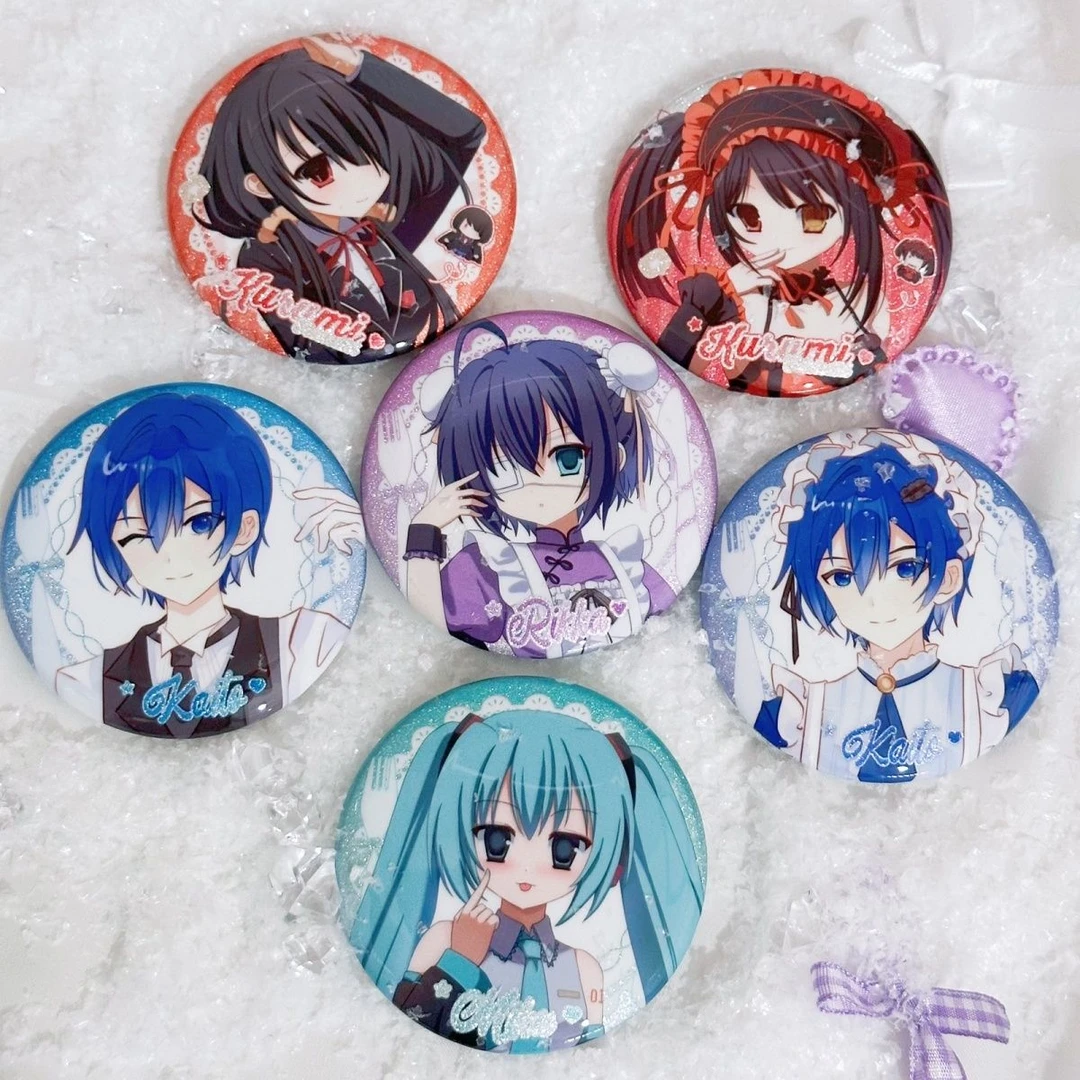 【大米不吃·甜品店】初音未来 kaito 画师授权同人周边立牌吧唧