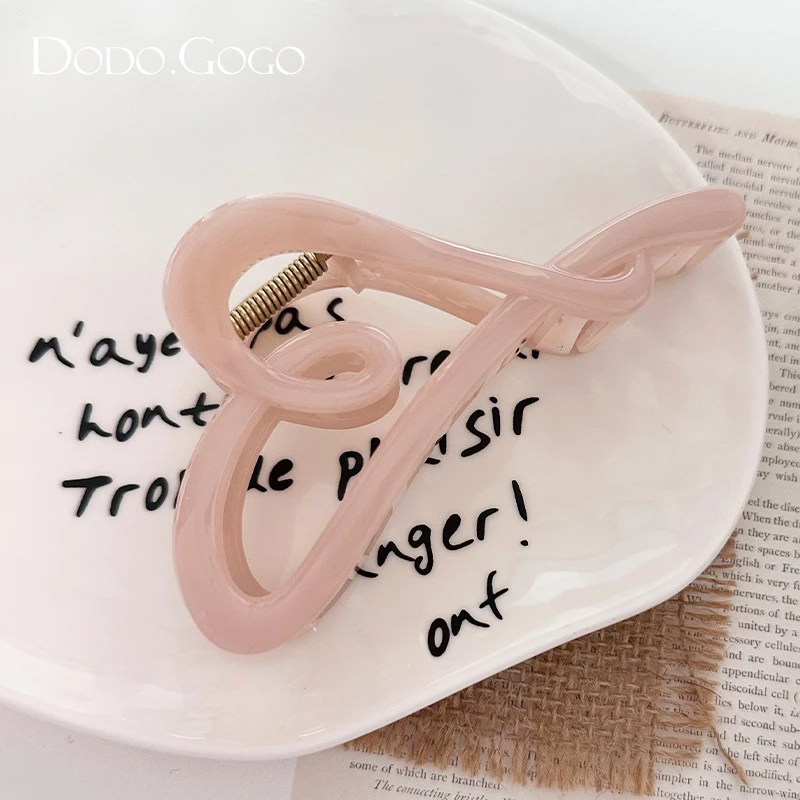 DODOGOGO气质白色百搭复古法式简约ins优雅时尚大抓夹